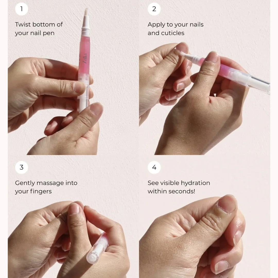 Zalia Nail Rescue Pen - Natural Nail Growth & Cuticle Oil